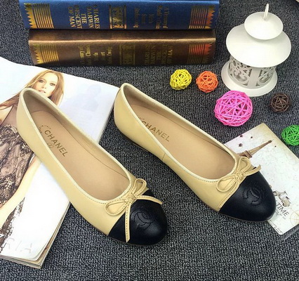 CHANEL Shallow mouth flat shoes Women--073